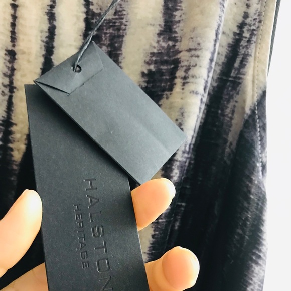 NWT Black/beige ombré symmetrical hem line dress - Picture 6 of 8